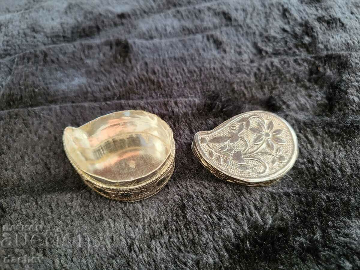 ΜΟΝΑΔΙΚΟ Όμορφο και σπάνιο μικρό ασημί κουτί 800 proof - 6