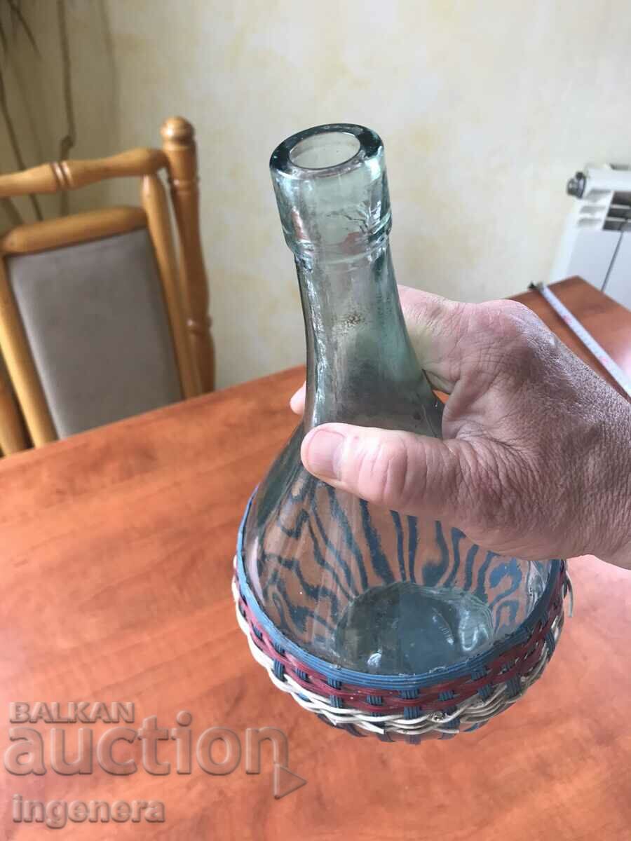 DAMAJANA GLASS BOTTLE BRAIDED FOR BRANDY-2 LITERS - 5 DAMAJANA GLASS BOTTLE BRAIDED FOR BRANDY-2 LITERS - 5