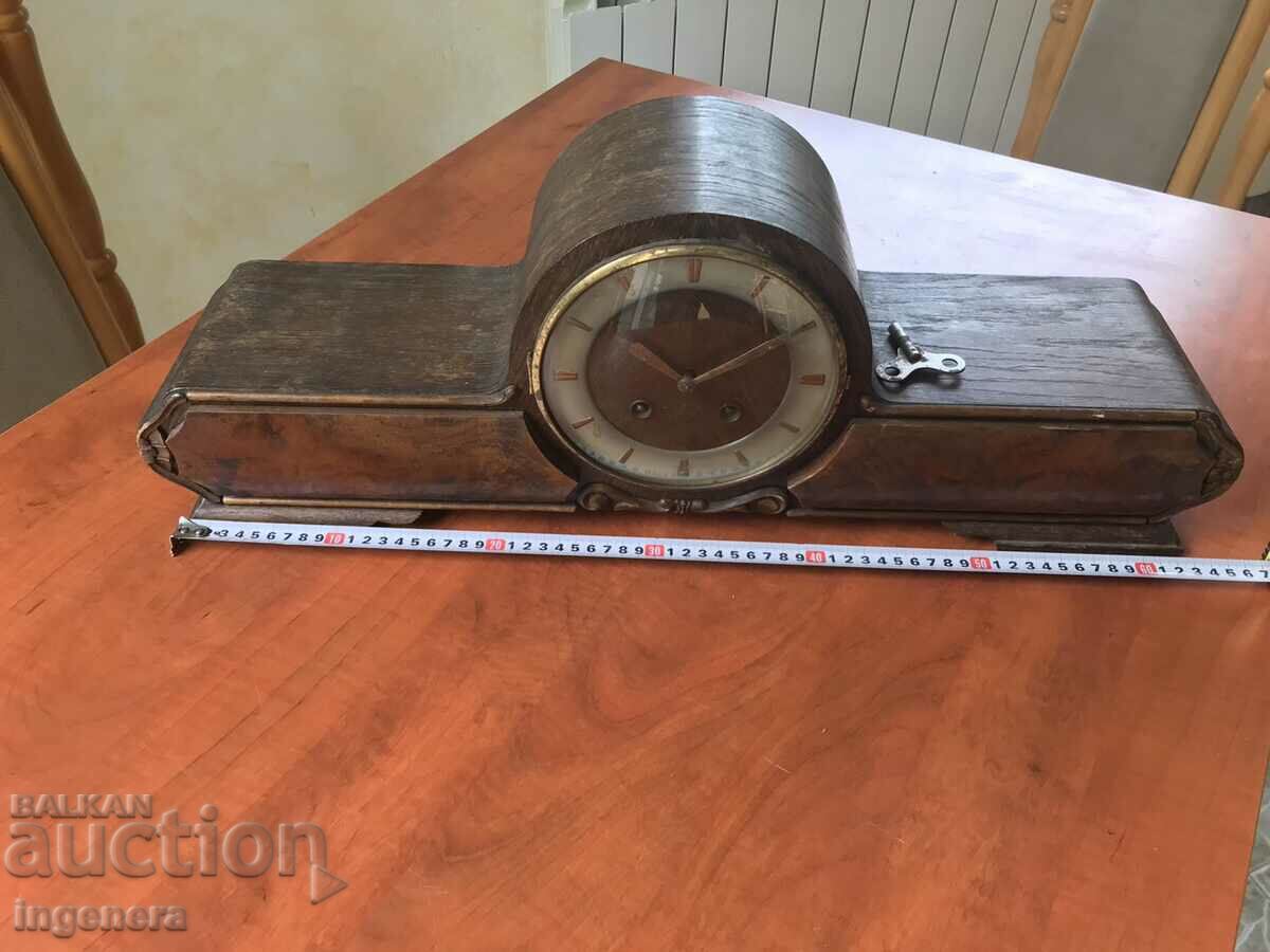 FIREPLACE CLOCK ANTIQUE LARGE WOODEN CASE with price 180.00 BGN | € 92.03 FIREPLACE CLOCK ANTIQUE LARGE WOODEN CASE with price 180.00 BGN | € 92.03