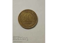 Франция 10 сантима 1969г.