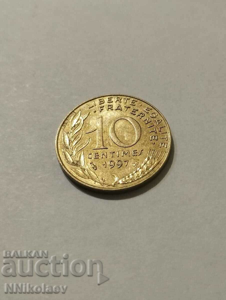 Franta 10 centimes 1997