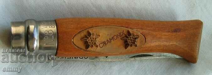 Δημοπρασία Πατενταρισμένο πτυσσόμενο μαχαίρι τσέπης OPINEL No 8, Γαλλία Δημοπρασία Πατενταρισμένο πτυσσόμενο μαχαίρι τσέπης OPINEL No 8, Γαλλία