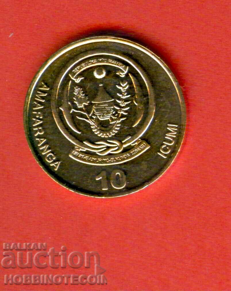 RWANDA RWANDA 10 Franc issue - issue 2009 NEW UNC