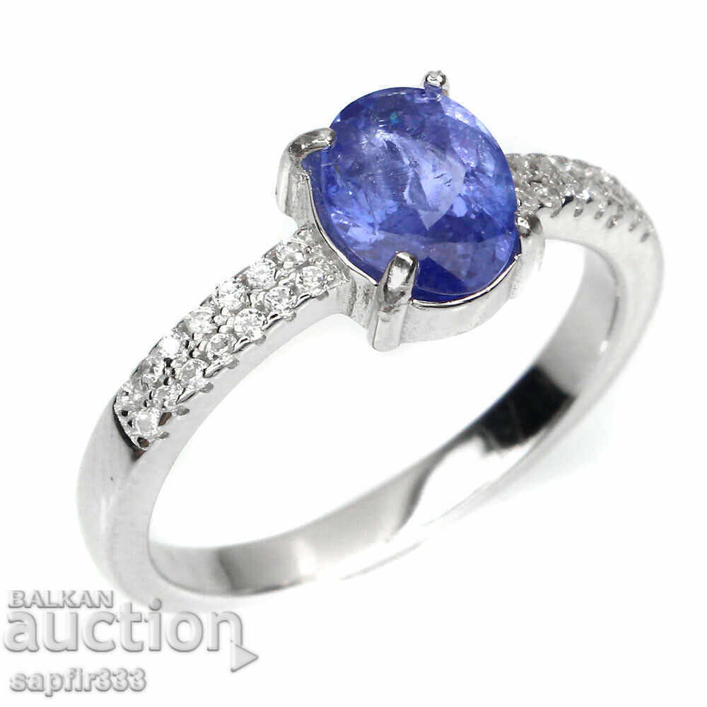 UNIQUE LUXURY RING WITH NATURAL TANZANITE with price 392.00 BGN | € 200.43 UNIQUE LUXURY RING WITH NATURAL TANZANITE with price 392.00 BGN | € 200.43