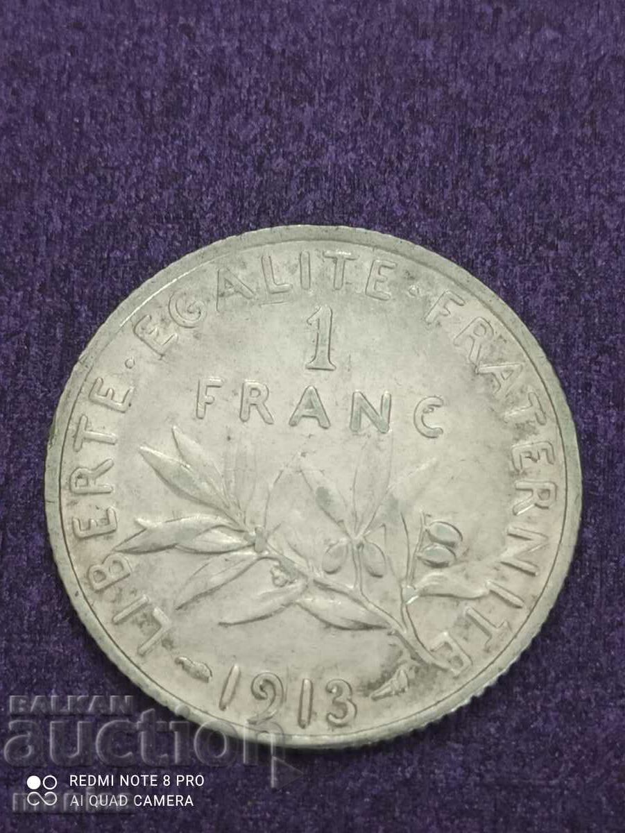 1 silver franc 1913 with price 40.00 BGN | € 20.45 1 silver franc 1913 with price 40.00 BGN | € 20.45