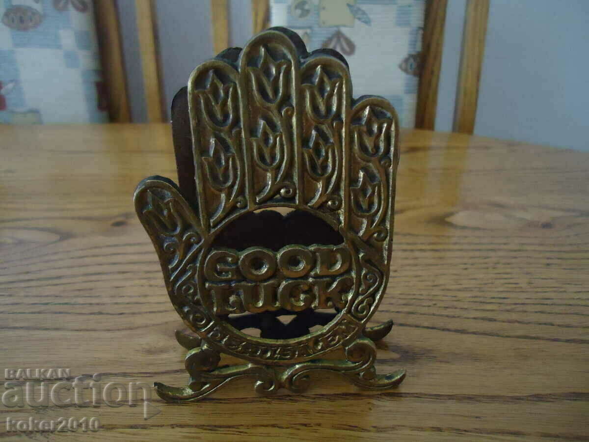 Old bronze napkin holder - 5 Old bronze napkin holder - 5