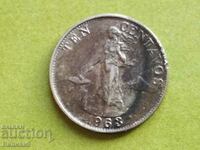 10 Centavos 1963 Republica Filipine