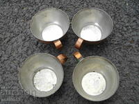 COPPER CUPS FOR COFFEE OR TEA