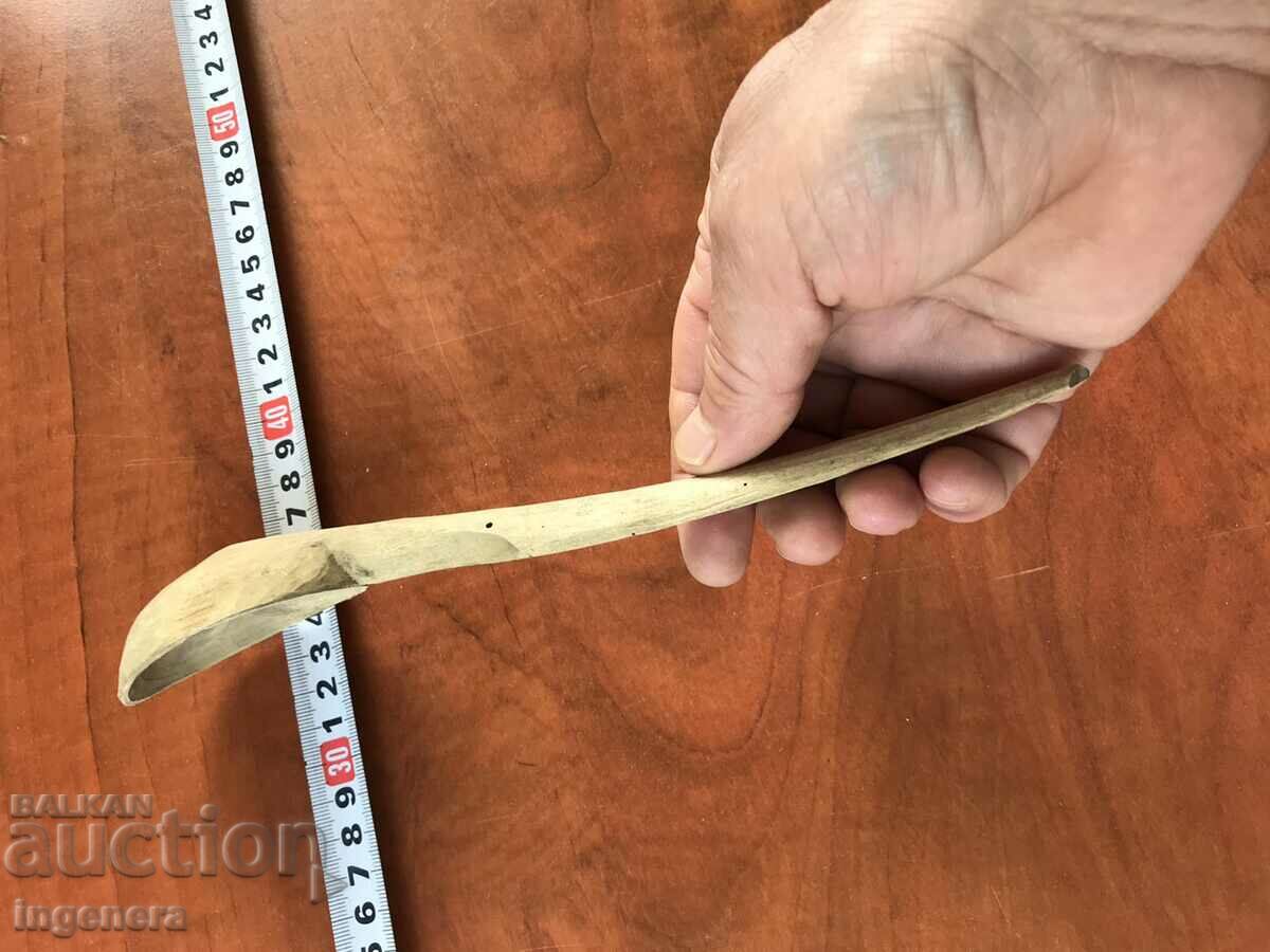 ANTIQUE HAND CARVED WOODEN SPOON - 6 ANTIQUE HAND CARVED WOODEN SPOON - 6