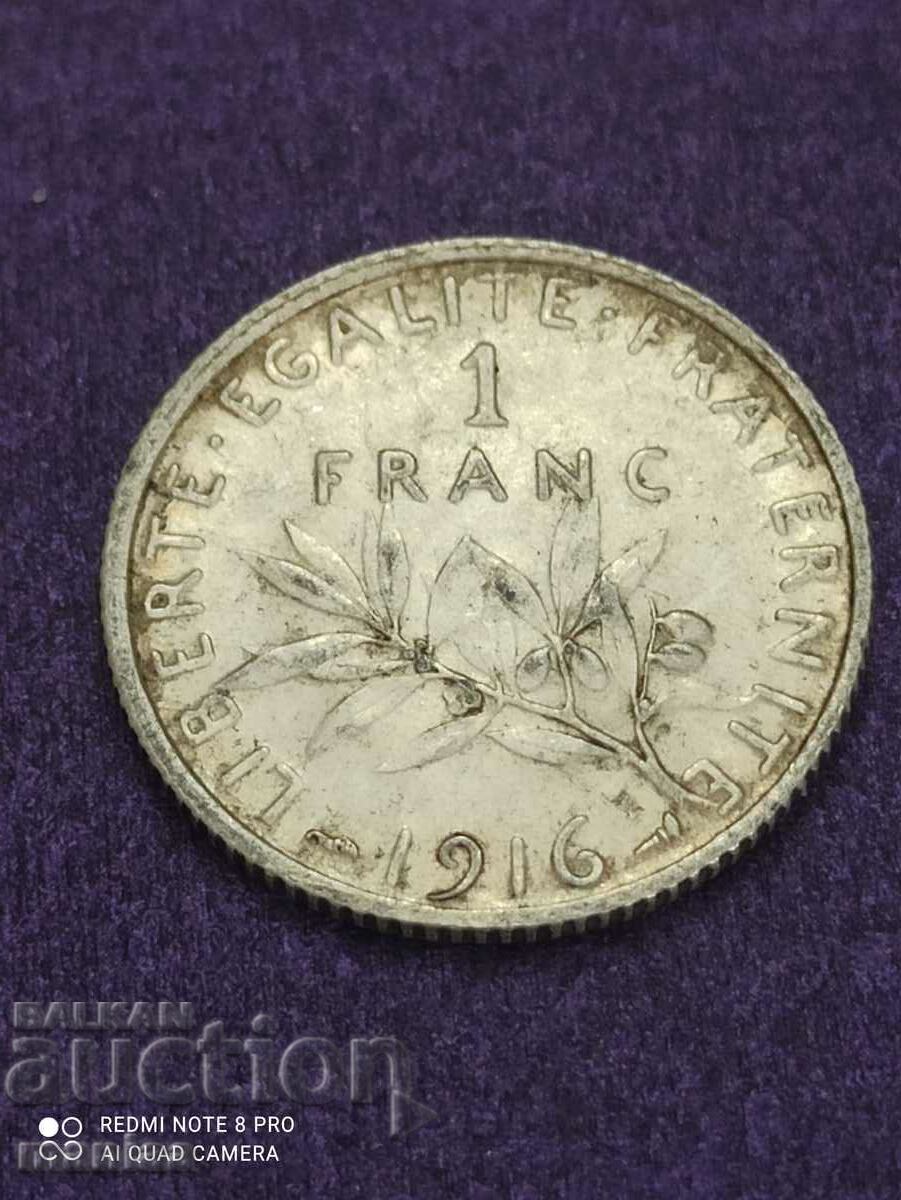 1 franc 1904 year silver