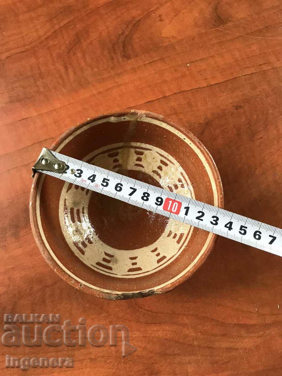 Auction OLD POTTERY DEEP BEAN BOWL Auction OLD POTTERY DEEP BEAN BOWL