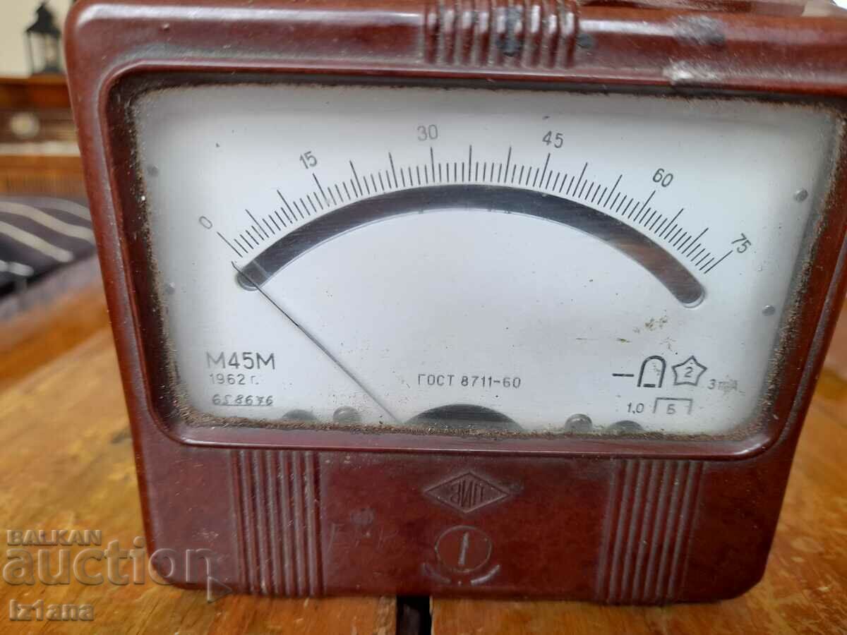 Auction Old OM Meter M45M Auction Old OM Meter M45M