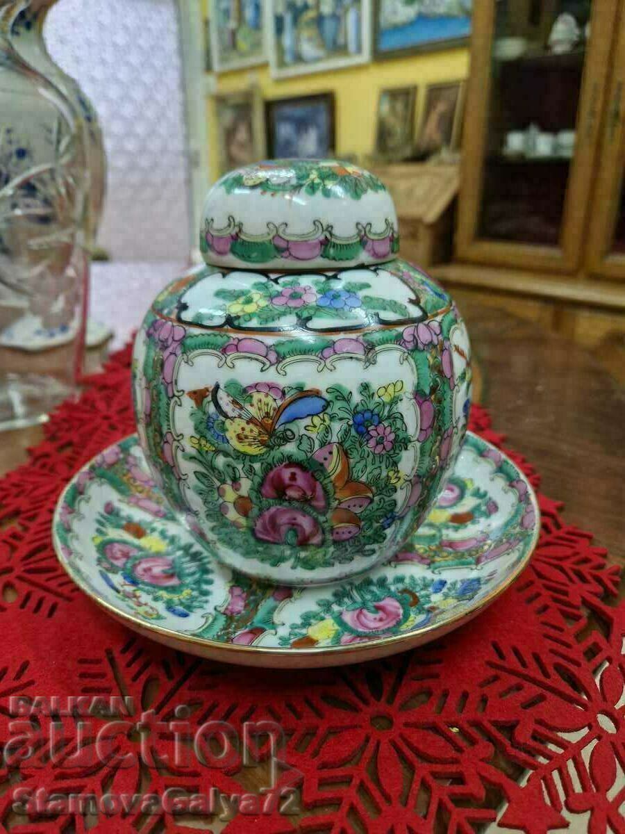 A great antique Chinese porcelain bowl jar with price 129.00 BGN | € 65.96 A great antique Chinese porcelain bowl jar with price 129.00 BGN | € 65.96