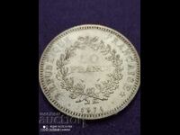 50 franci argint 1974