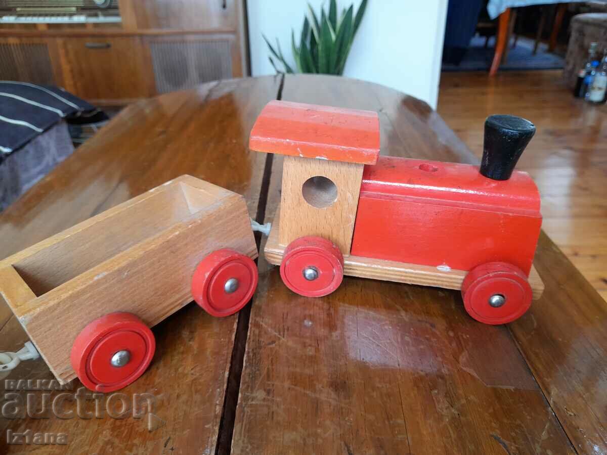 Old wooden train with price 80.00 BGN | € 40.90
