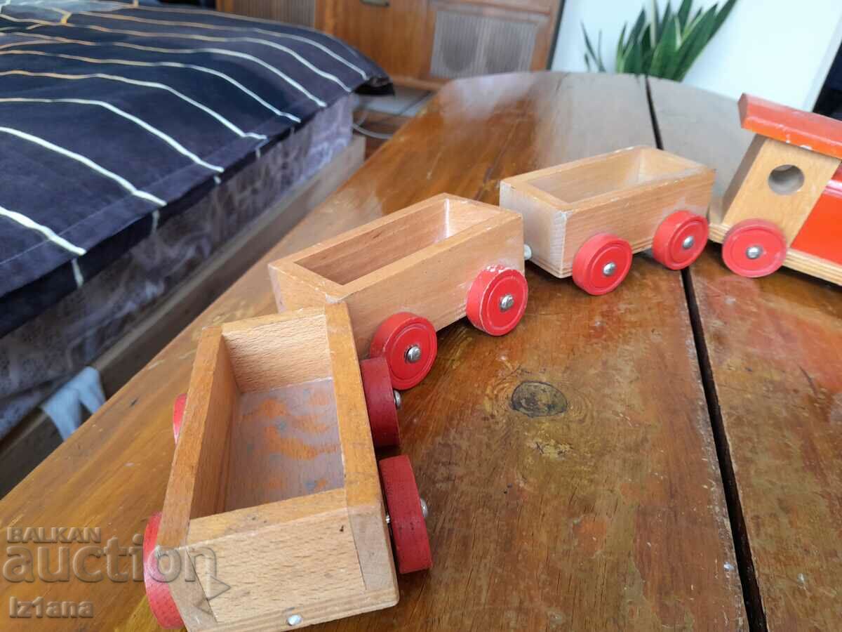 Auction  Old wooden train