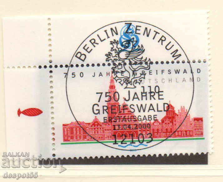 2000. Германия. 750-та годишнина на град Грайфсвалд.