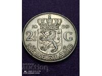 2 1/2 gulden 1959 silver