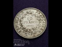 10 франка  1966 година сребро