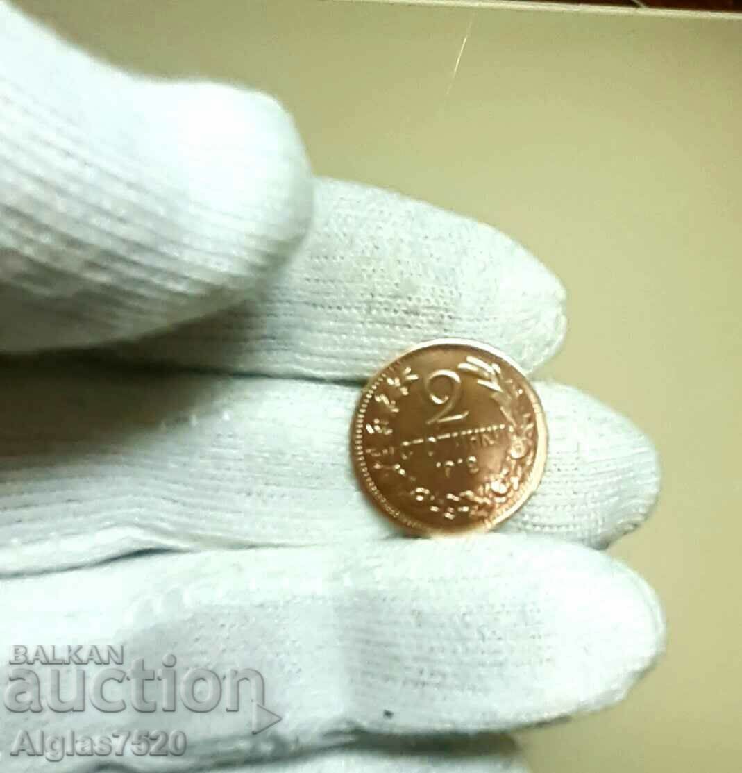 2 penny 1912.