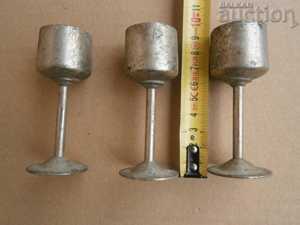 antique small cups lot three pieces - 5 antique small cups lot three pieces - 5