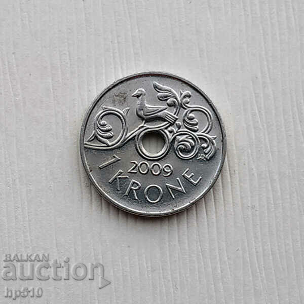Norway 1 kroner 2009