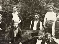 Pomachi woodcutters in the Rhodopes old photo