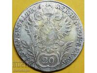 20 кройцера 1806 Австрия В - Кремнитц Франц сребро