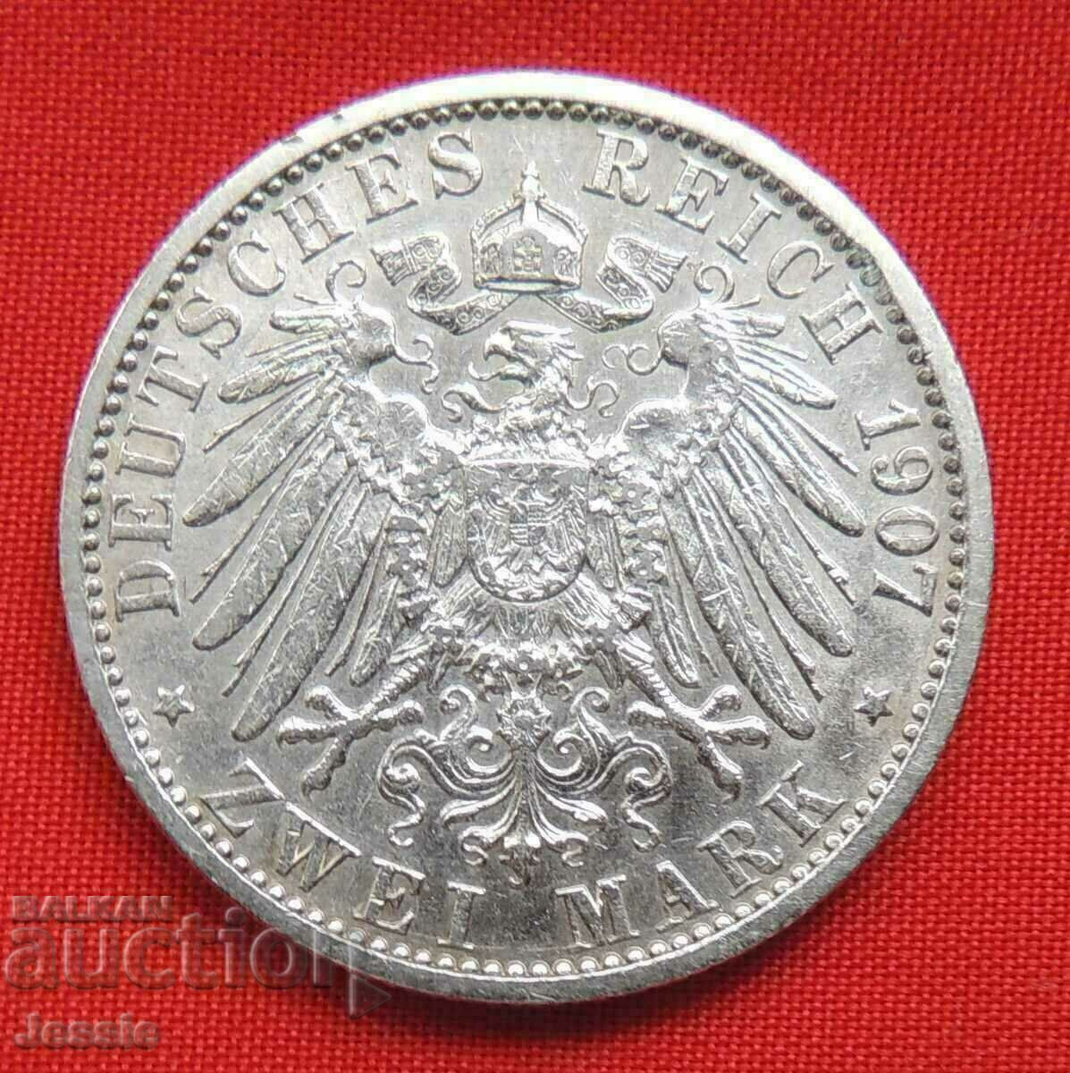 2 Timbre 1907 O CALITATE Germania
