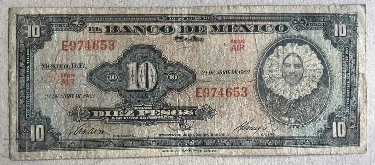 Мексико 10 песос 1963