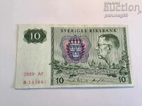 Швеция 10 крони 1989 година  (HP)