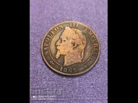 5 centimes 1863 Franta