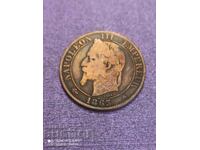 5 centimes 1863 France