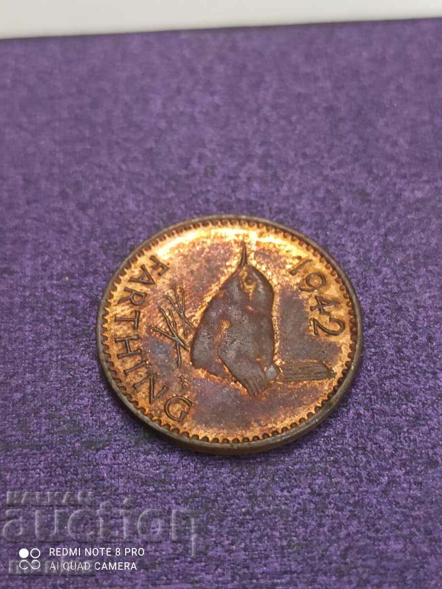 Delivery of 1 farthing 1942