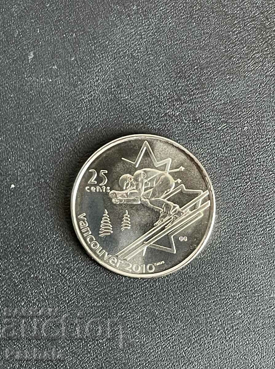 Канада 25 цент 2008 г.