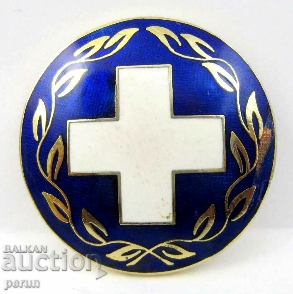 Auction Sweden-Emergency Medical Aid-Red Cross-Lot of 2 badges-Top Auction Sweden-Emergency Medical Aid-Red Cross-Lot of 2 badges-Top