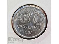 Brazilia 50 cruzeiros 1985 aUNC