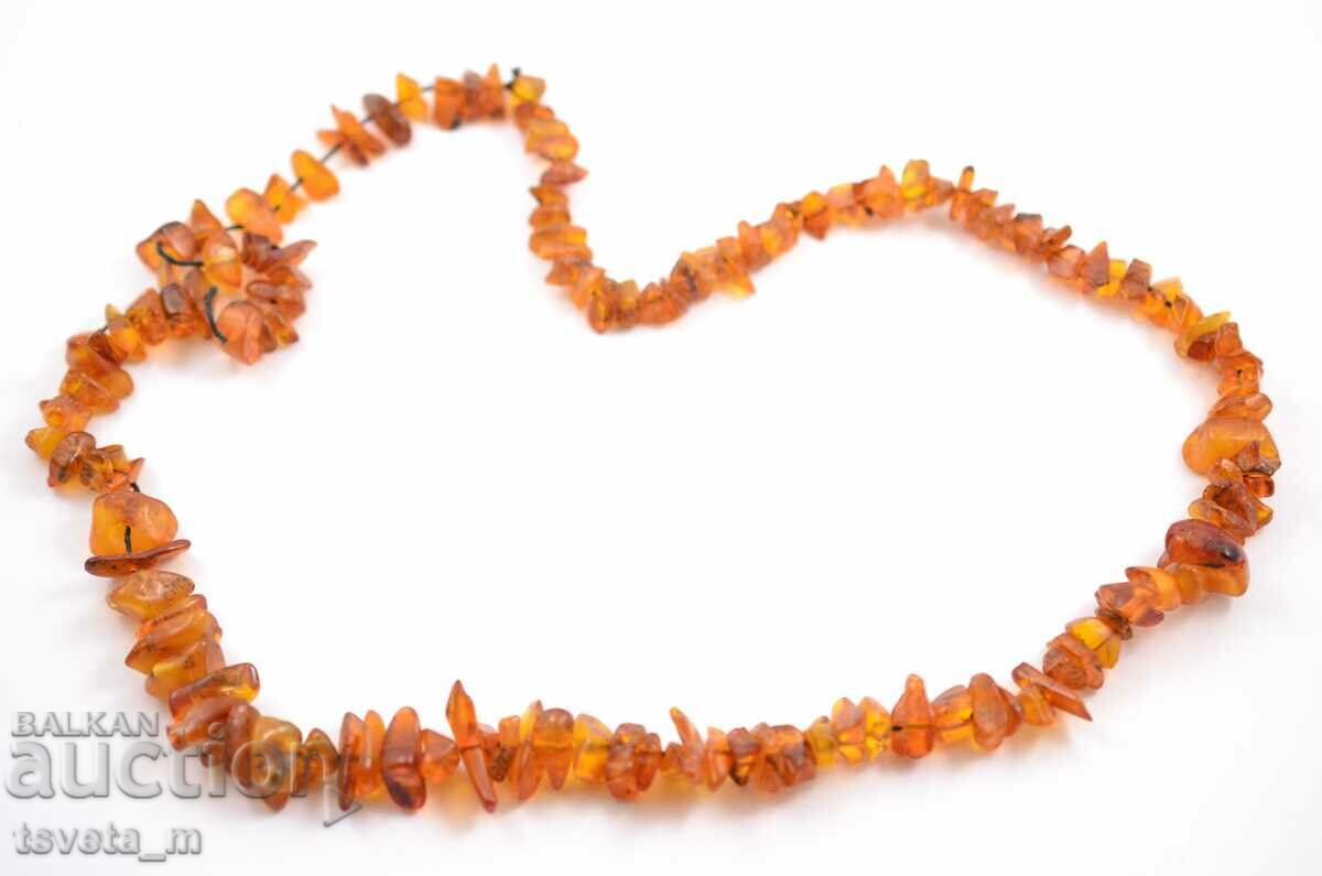 Antique necklace, necklace amber 25.8 g