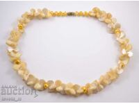 Κολιέ αντίκα, κολιέ mother of pearl 67,6 γρ