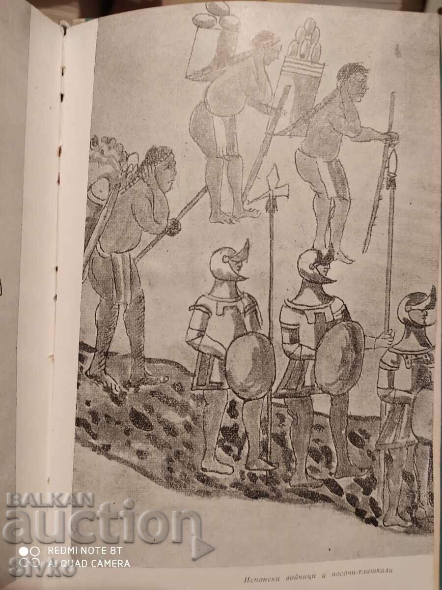 Delivery of Cortes and Montezuma, Maurice Collis, illustrations Delivery of Cortes and Montezuma, Maurice Collis, illustrations