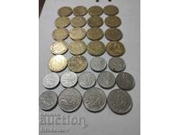 Πολλά νομίσματα Γαλλία 29 τεμ. διάφορα 20 εκατοστά, 1/2 και 1 φράγκο