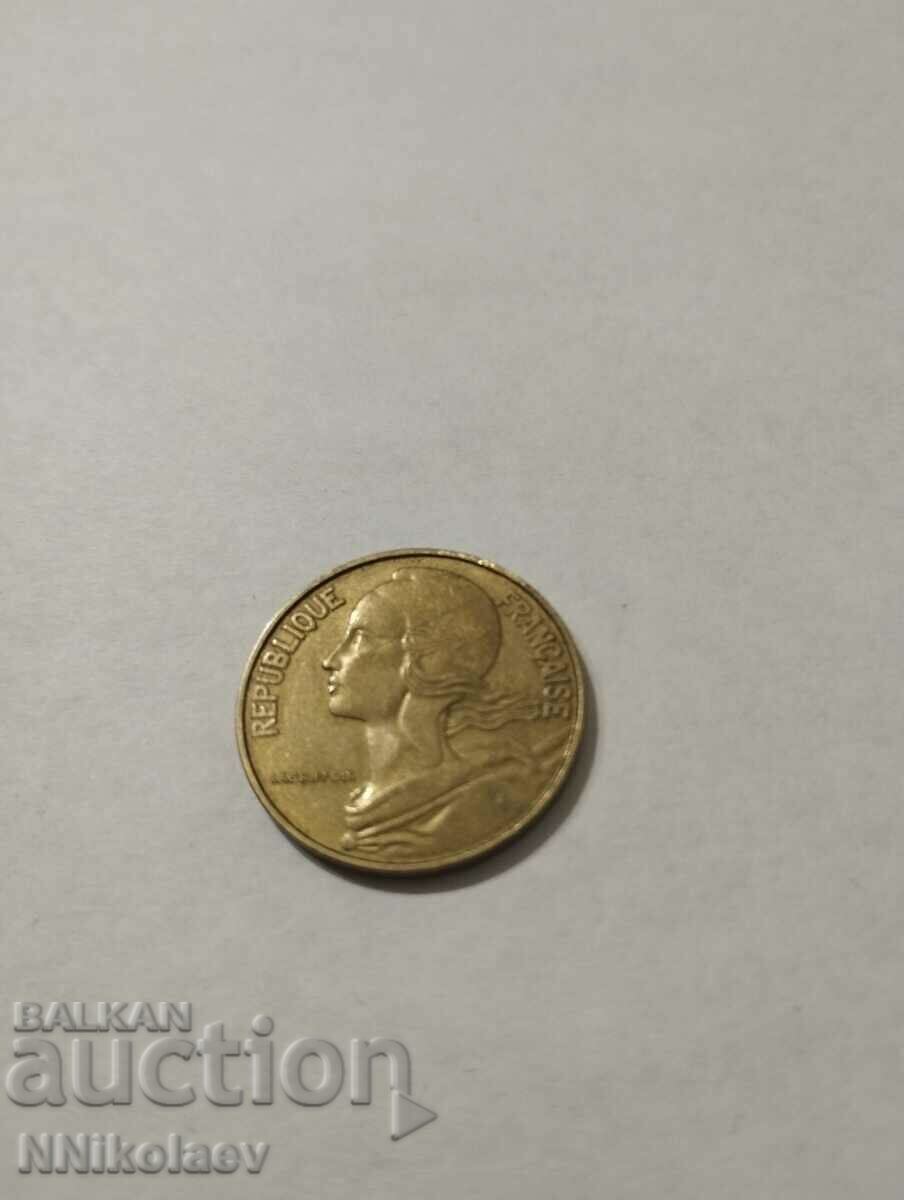 Auction France 20 centimes 1963 Auction France 20 centimes 1963