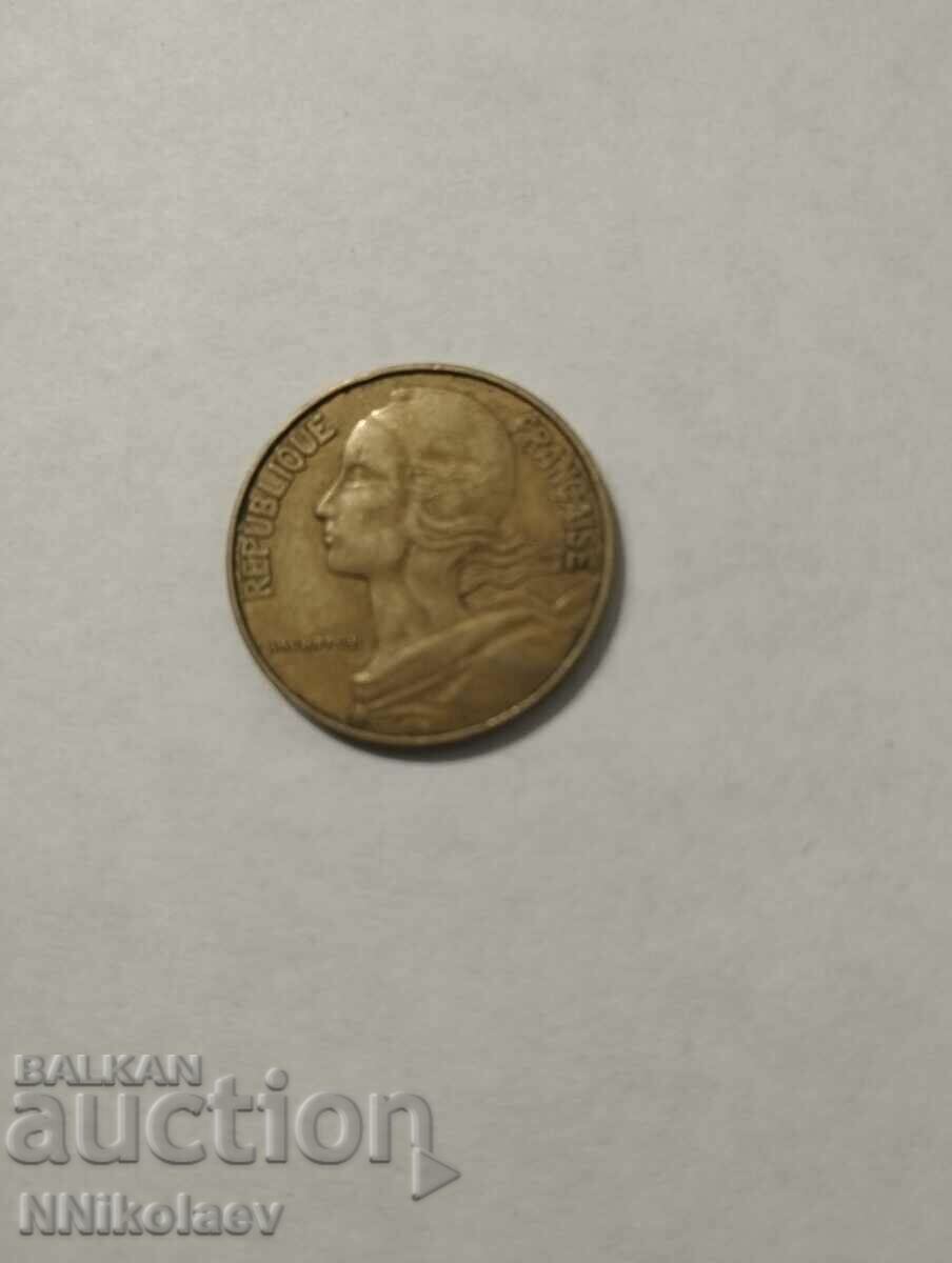 Auction France 20 centimes 1974 Auction France 20 centimes 1974