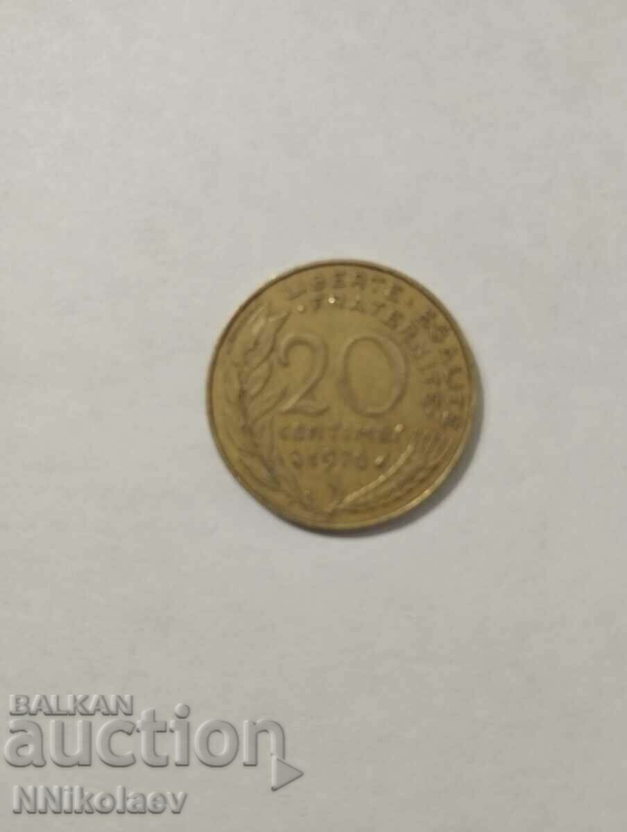 France 20 centimes 1976 with price 1.00 BGN | € 0.51 France 20 centimes 1976 with price 1.00 BGN | € 0.51