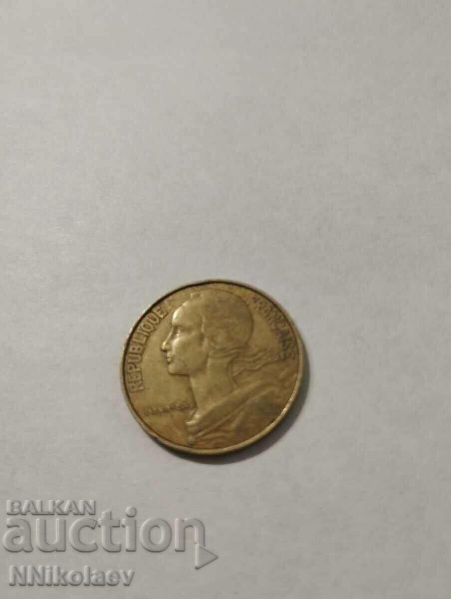 Auction France 20 centimes 1976 Auction France 20 centimes 1976