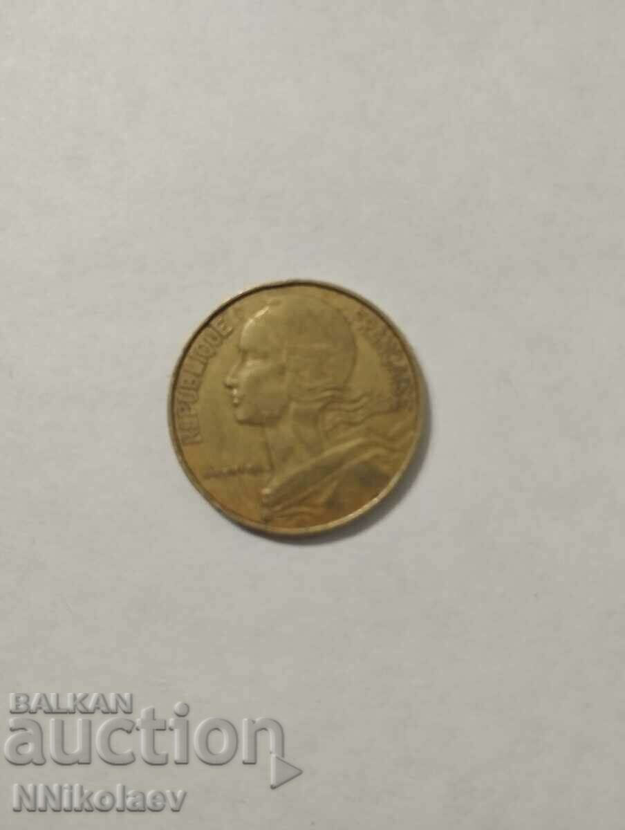 Delivery of France 20 centimes 1976 Delivery of France 20 centimes 1976