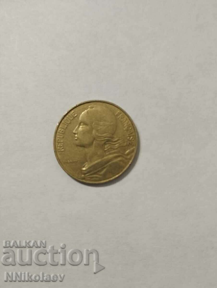 Delivery of France 20 centimes 1978 Delivery of France 20 centimes 1978