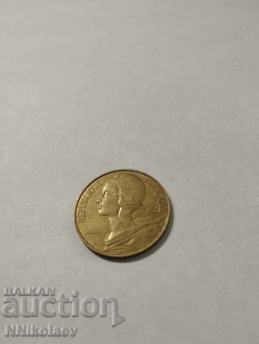 Delivery of France 20 centimes 1981