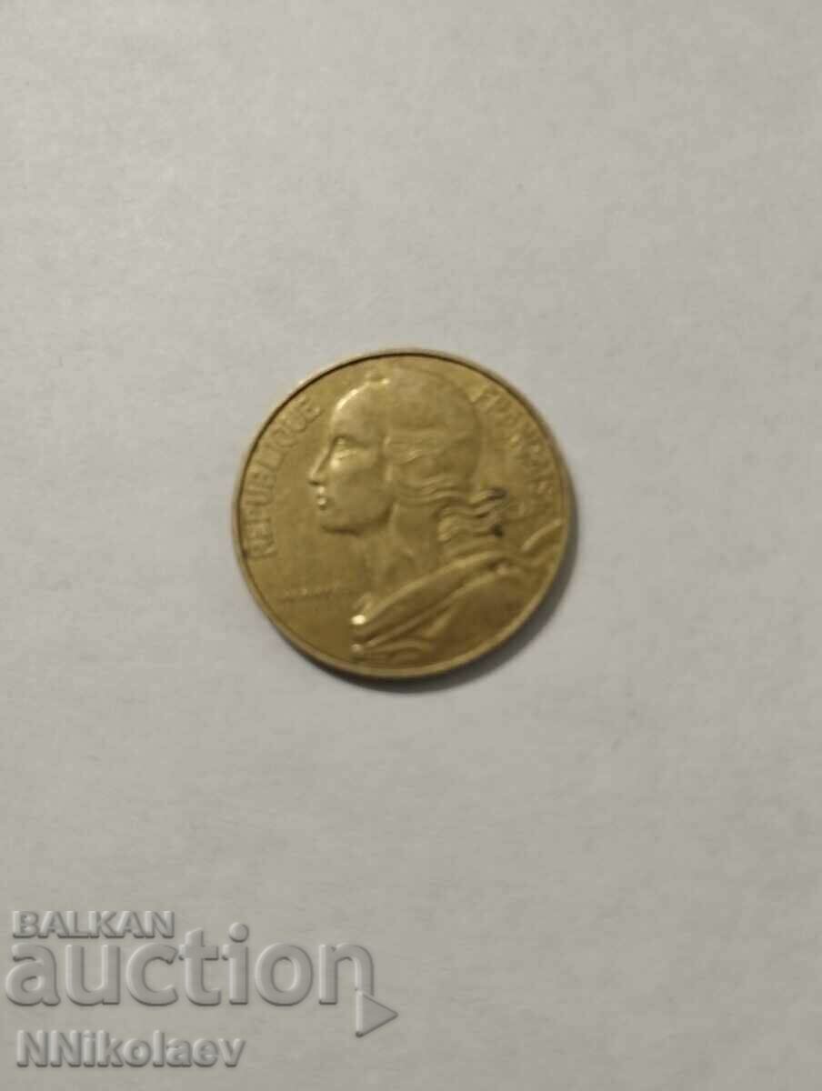 Auction France 20 centimes 1982 Auction France 20 centimes 1982