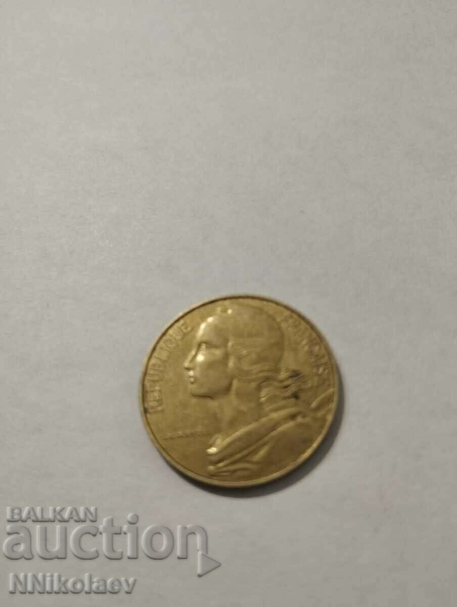 Delivery of France 20 centimes 1982 Delivery of France 20 centimes 1982